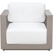 Tavira Greige / Stinson White Outdoor Armchair